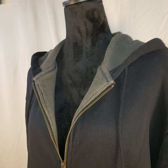 Men's Zip Up DICKIES Hooded Sweatshirt w/Pockets in Black - L - Picture 1 of 5